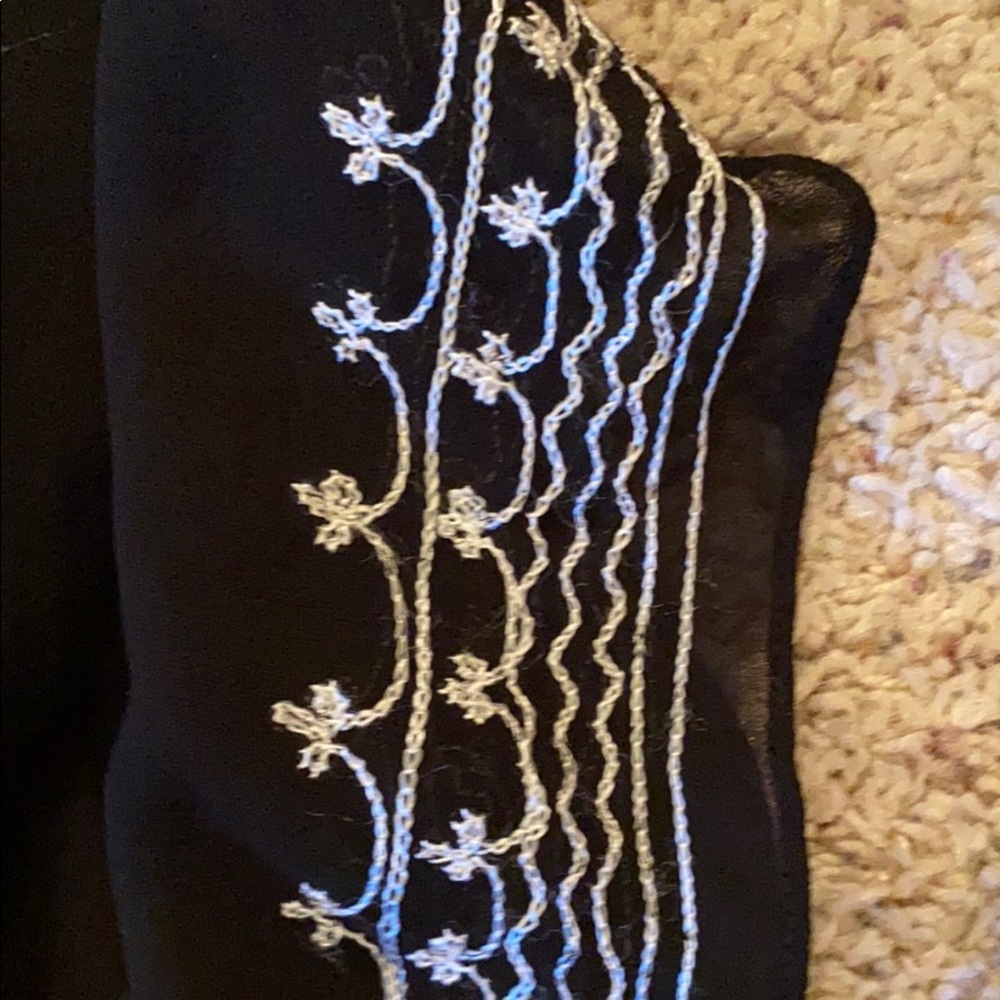 Fun & Flirt Sheer Top Black White - Picture 15 of 16